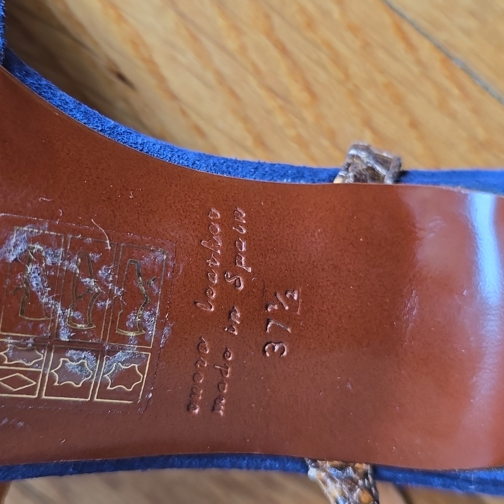 Chie Mihara Blue and Pink Heeled Shoes - Picture 6 of 9